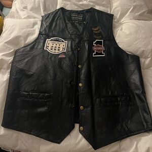 Vintage Harley Davidson Leather Vest